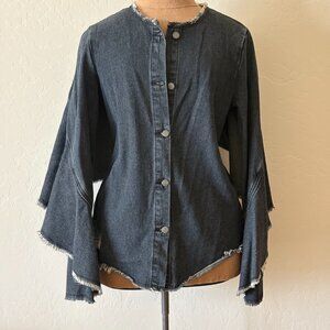 Robert Rodriguez Denim Top/Jacket. Size S.  Black.